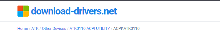 скачать и установить драйвер для ACPI ATK0110